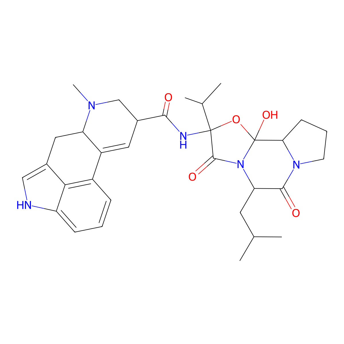 Ergocryptine molecular structure, CAS 511-09-1