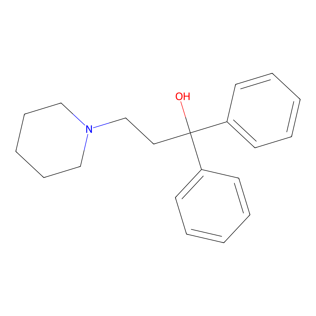 Pridinol molecular structure, CAS 511-45-5