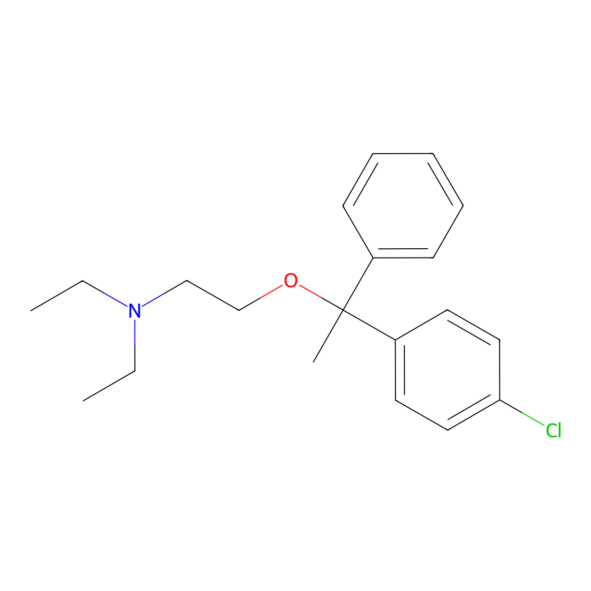Clofenetamine molecular structure, CAS 511-46-6