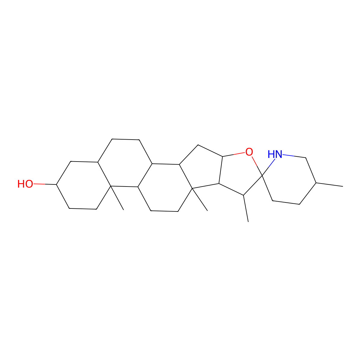 Soladulcidine molecular structure, CAS 511-98-8