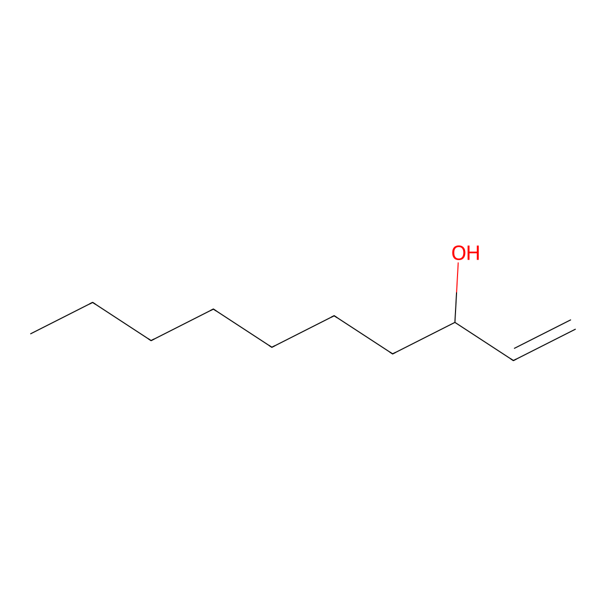 1-Decen-3-ol molecular structure, CAS 51100-54-0