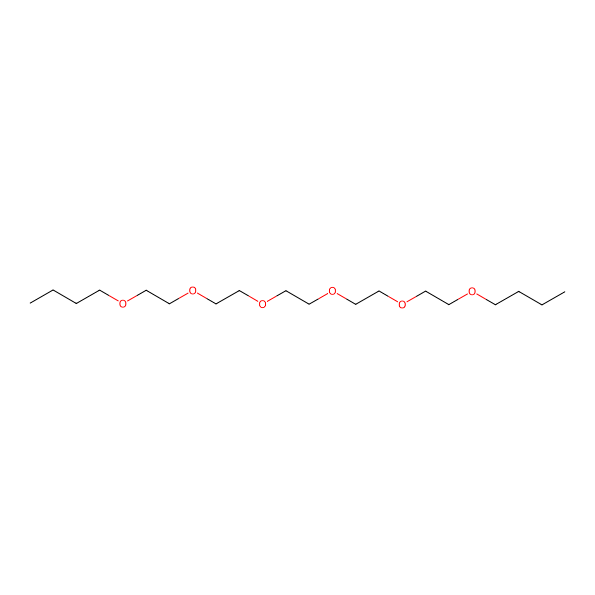 5,8,11,14,17,20-Hexaoxatetracosane molecular structure, CAS 51105-00-1