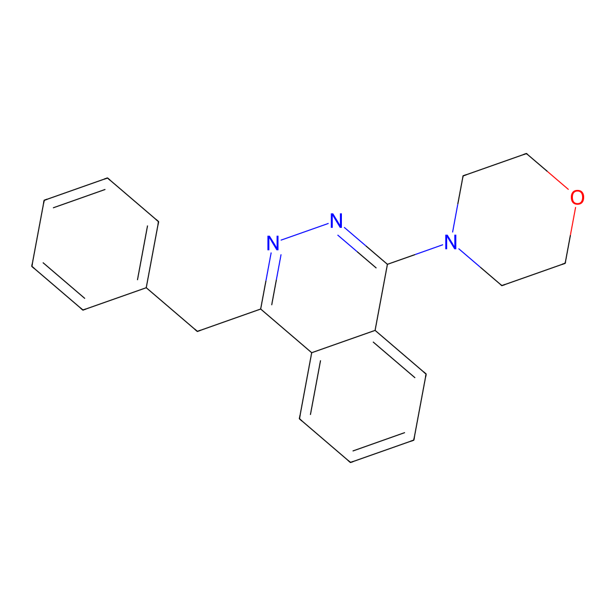 1-Benzyl-4-morpholinophthalazine molecular structure, CAS 51107-16-5