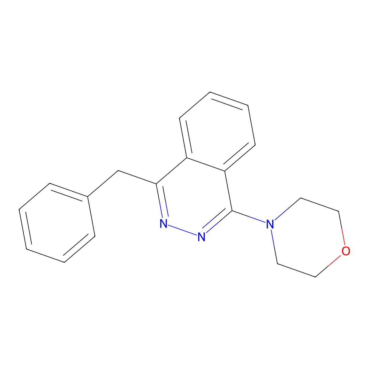 1-Benzyl-4-morpholinophthalazine molecular structure, CAS 51107-16-5