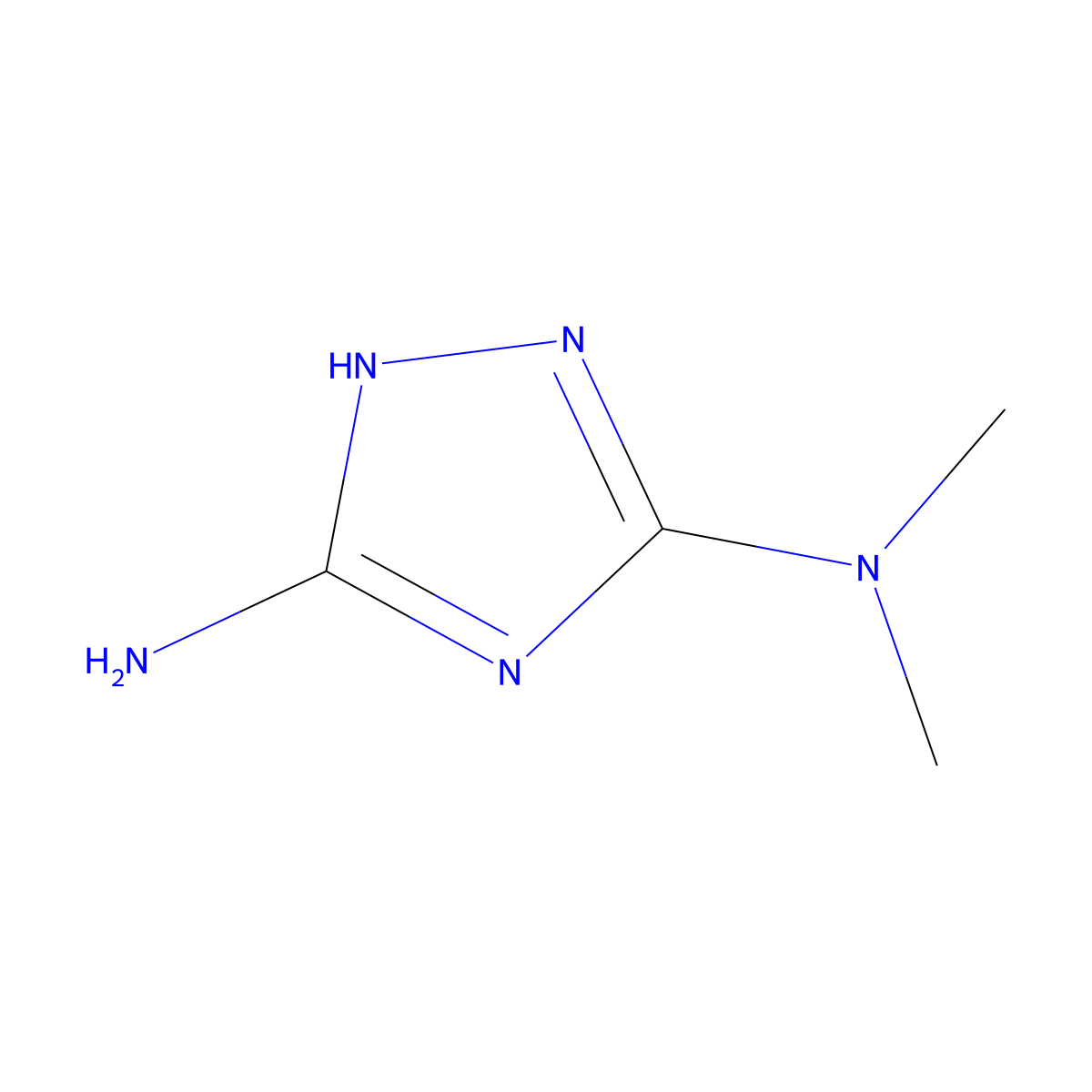 1H-1,2,4-Triazole-3,5-diamine, N,N-dimethyl- molecular structure, CAS 51108-33-9