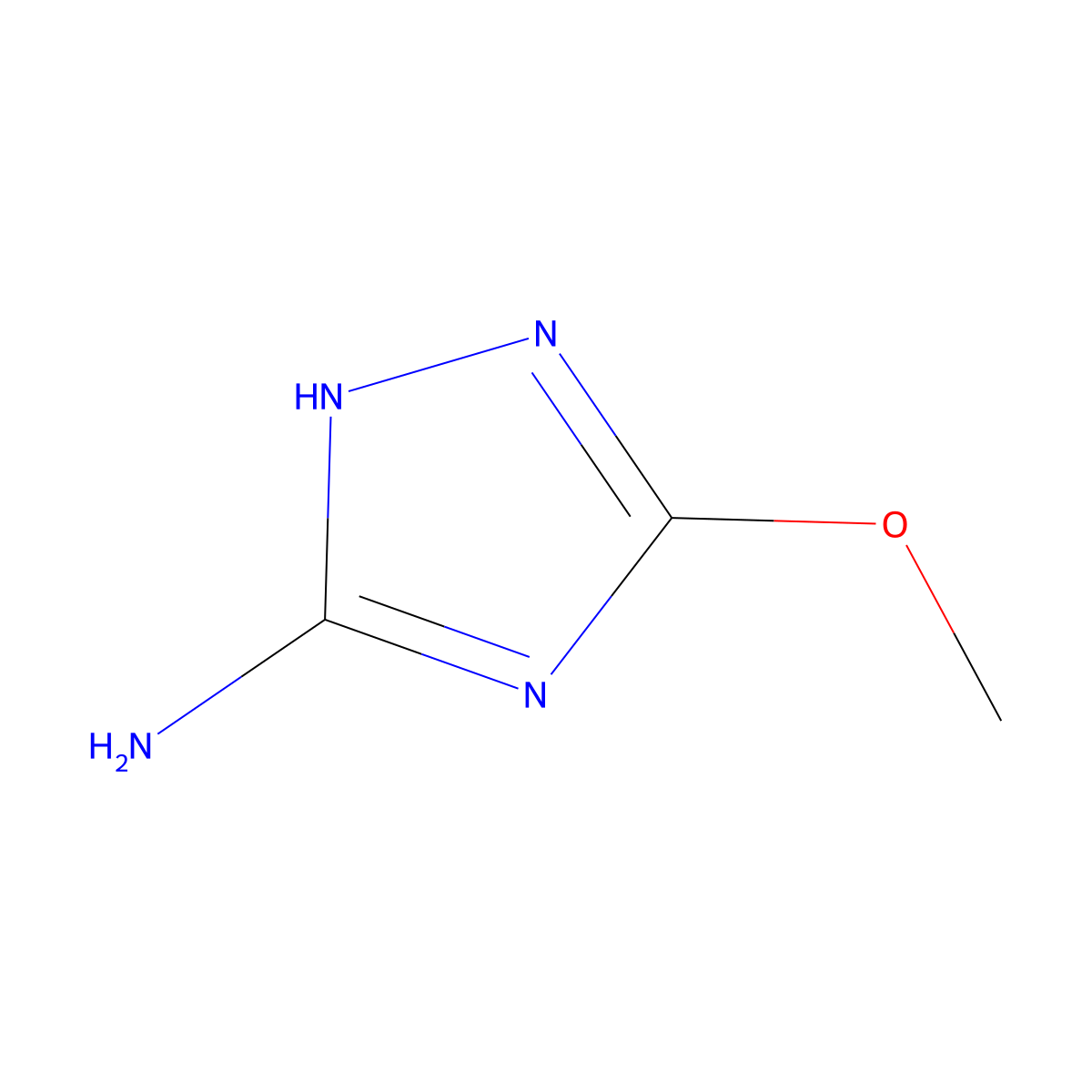 5-Methoxy-1H-1,2,4-triazol-3-amine molecular structure, CAS 51108-34-0