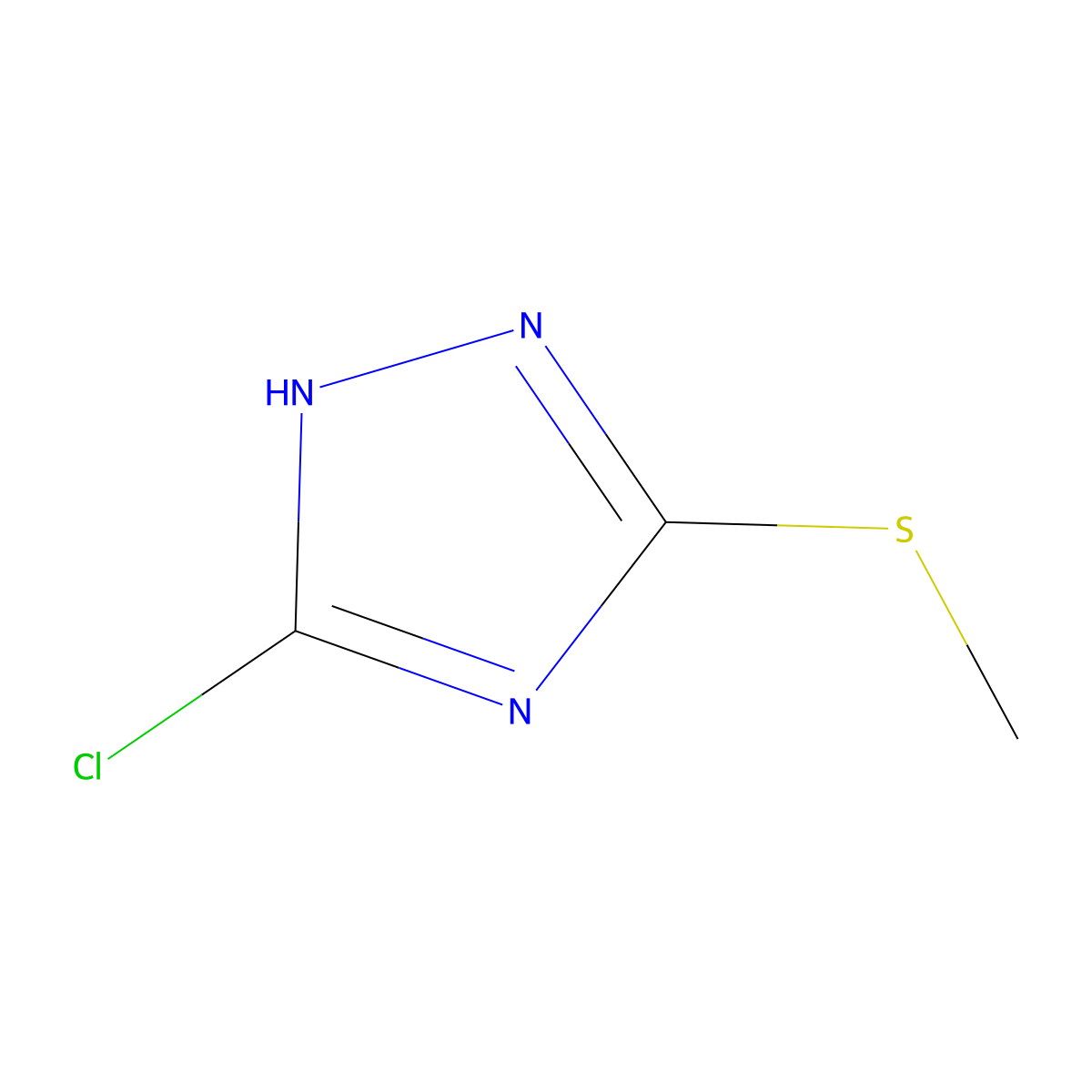 5-Chloro-3-(methylthio)-1h-1,2,4-triazole molecular structure, CAS 51108-40-8
