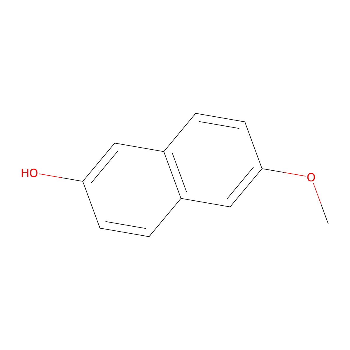 6-Methoxy-2-naphthol molecular structure, CAS 5111-66-0