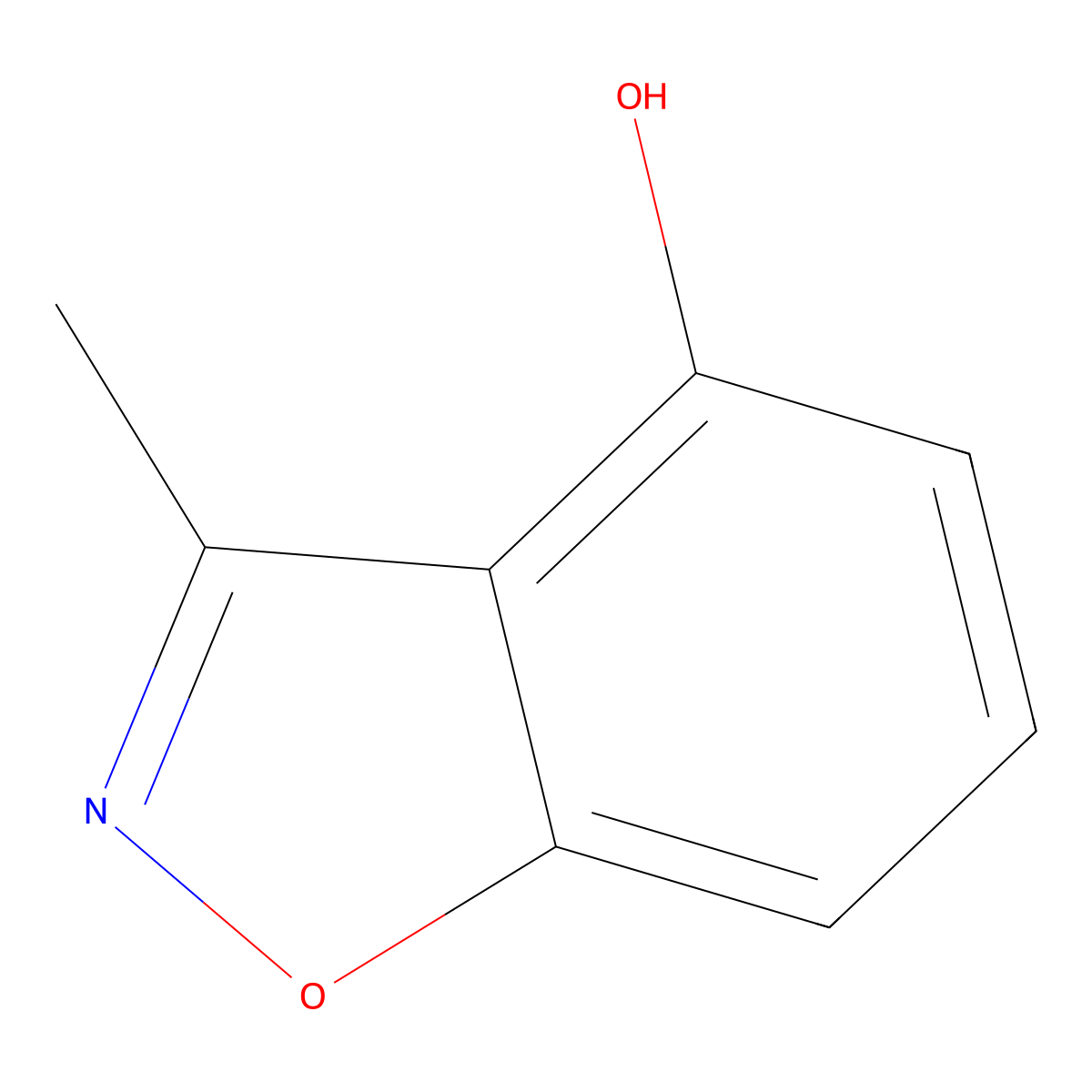 3-Methyl-1,2-benzoxazol-4-ol molecular structure, CAS 51110-58-8