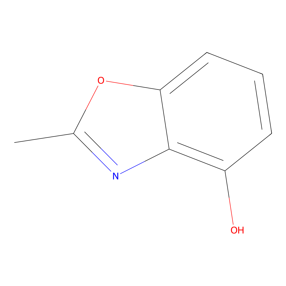 2-Methyl-1,3-benzoxazol-4-ol molecular structure, CAS 51110-60-2