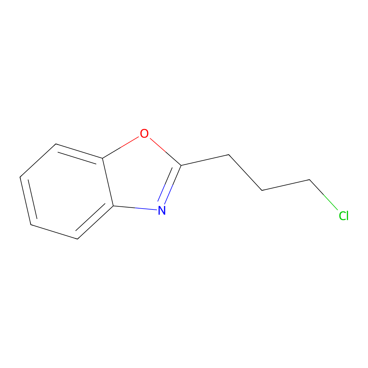2-(3-Chloropropyl)-1,3-benzoxazole molecular structure, CAS 51111-00-3