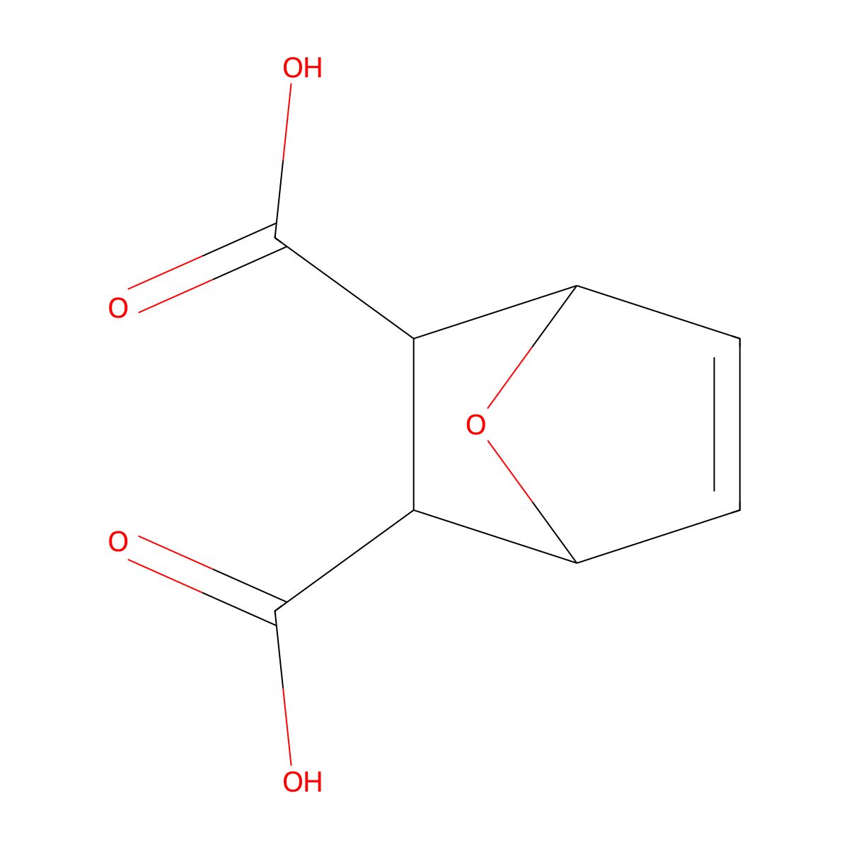 Endoxo-delta(4)-tetrahydrophthalic acid molecular structure, CAS 51112-81-3