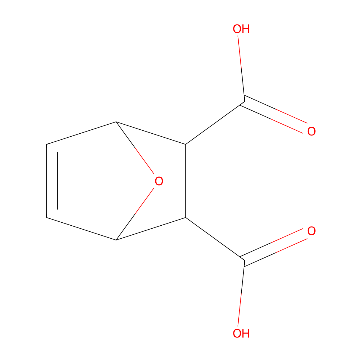Endoxo-delta(4)-tetrahydrophthalic acid molecular structure, CAS 51112-81-3