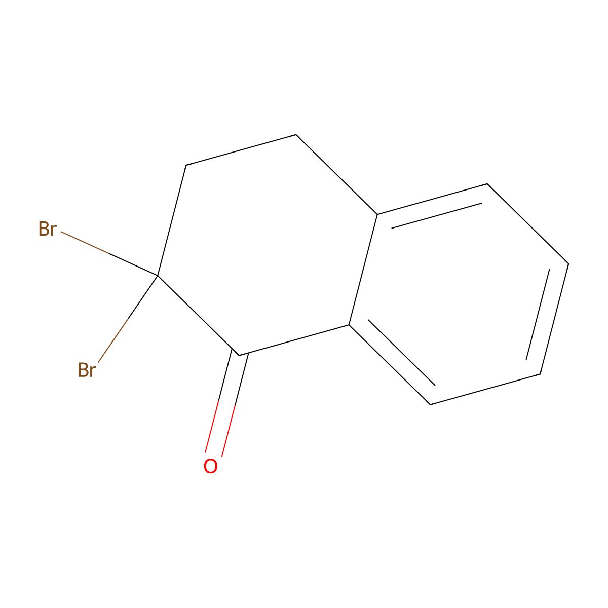 2,2-Dibromo-3,4-dihydronaphthalen-1(2H)-one molecular structure, CAS 51114-70-6