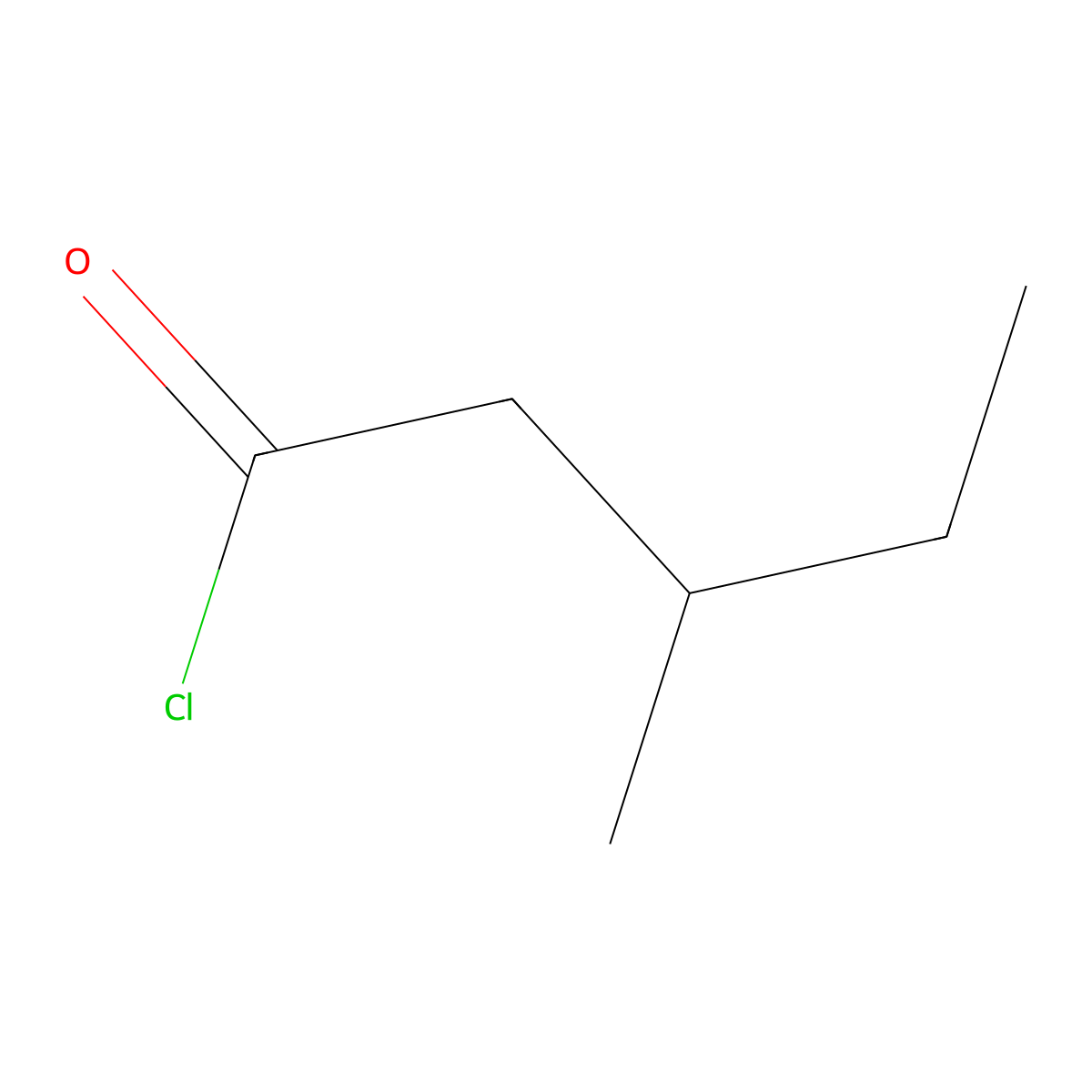 3-Methylpentanoyl chloride molecular structure, CAS 51116-72-4