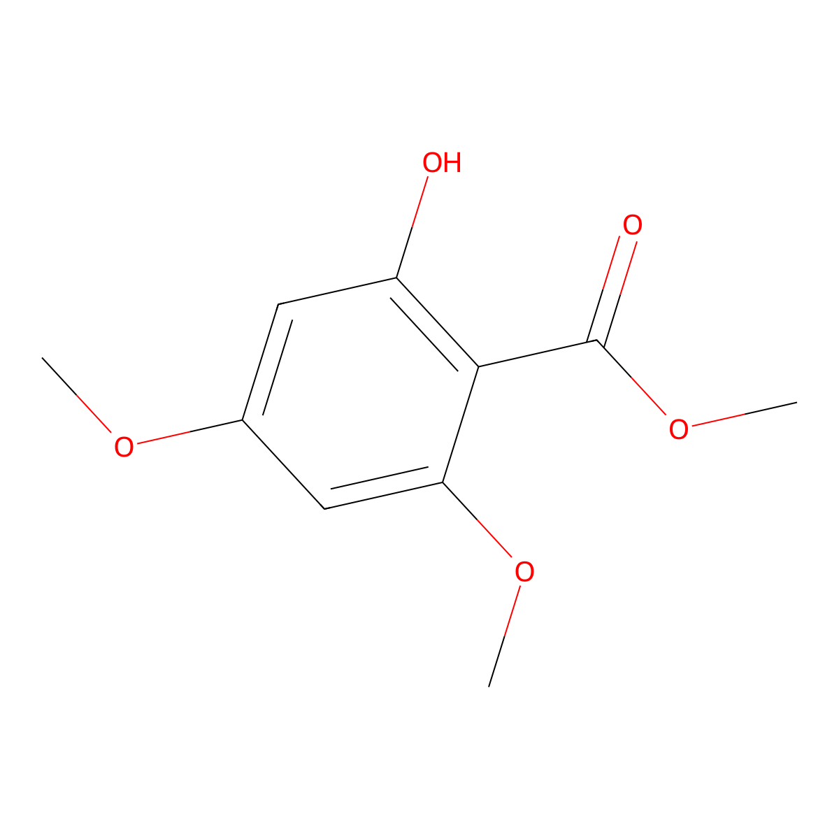 Methyl 2-hydroxy-4,6-dimethoxybenzoate molecular structure, CAS 51116-92-8