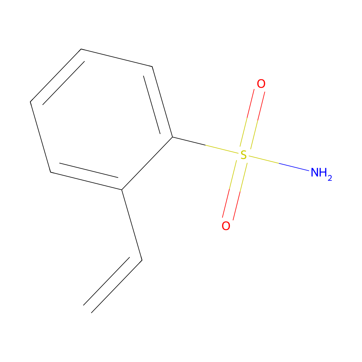 2-Ethenylbenzenesulfonamide molecular structure, CAS 51119-84-7