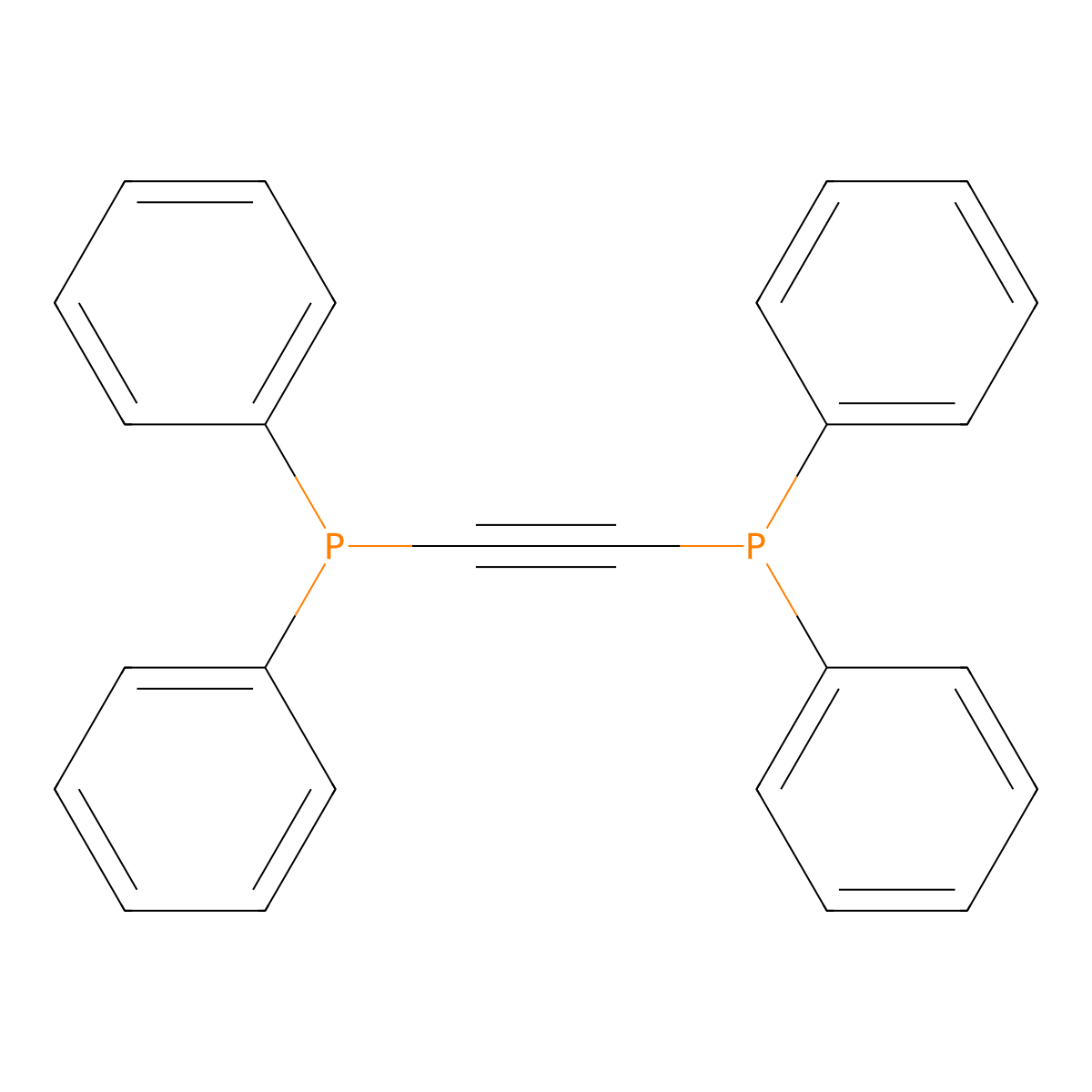 Ethynylenebis(diphenylphosphine) molecular structure, CAS 5112-95-8