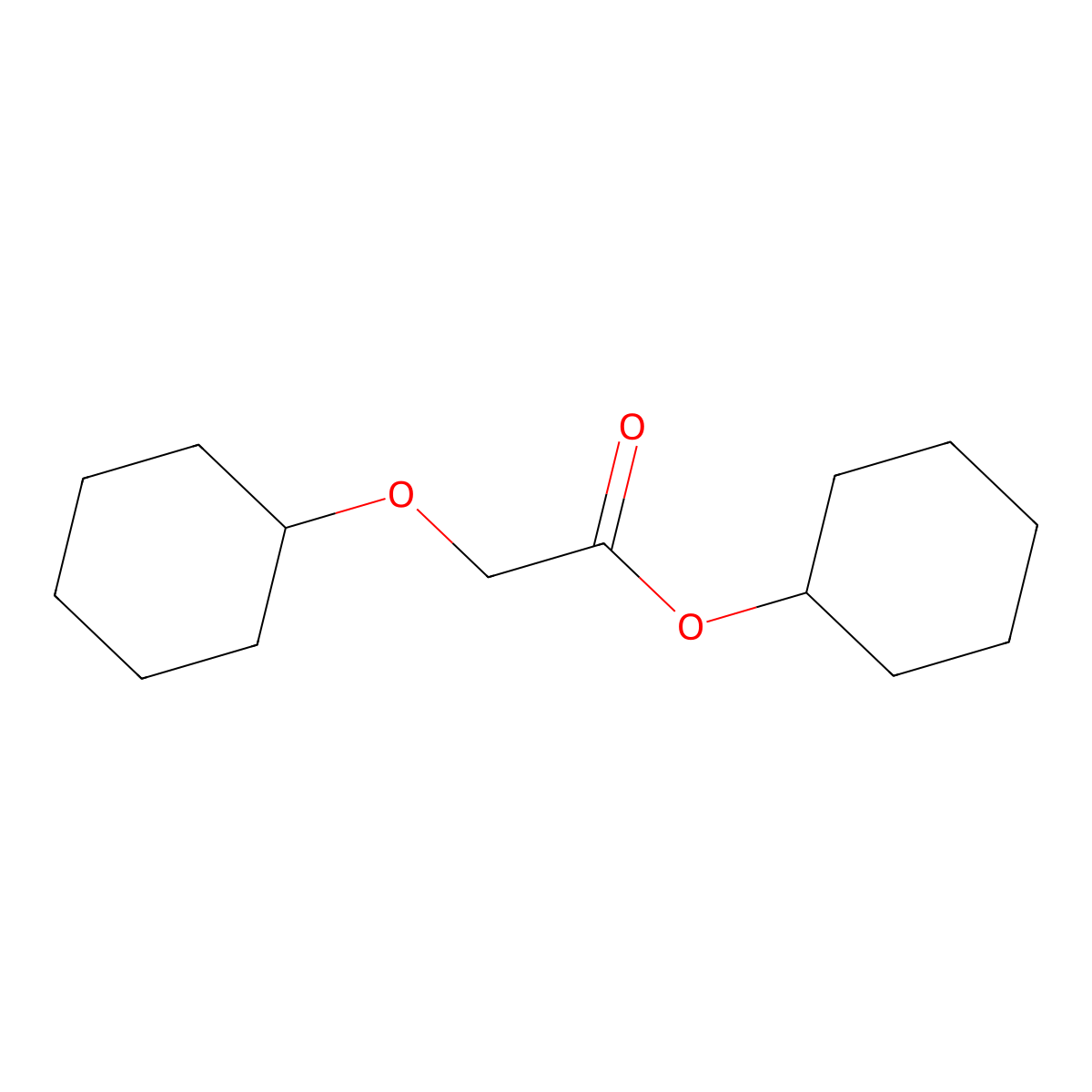Cyclohexyl (cyclohexyloxy)acetate molecular structure, CAS 51122-93-1