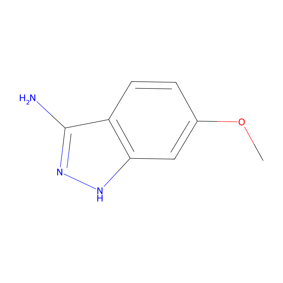 6-methoxy-1H-indazol-3-amine molecular structure, CAS 511225-17-5