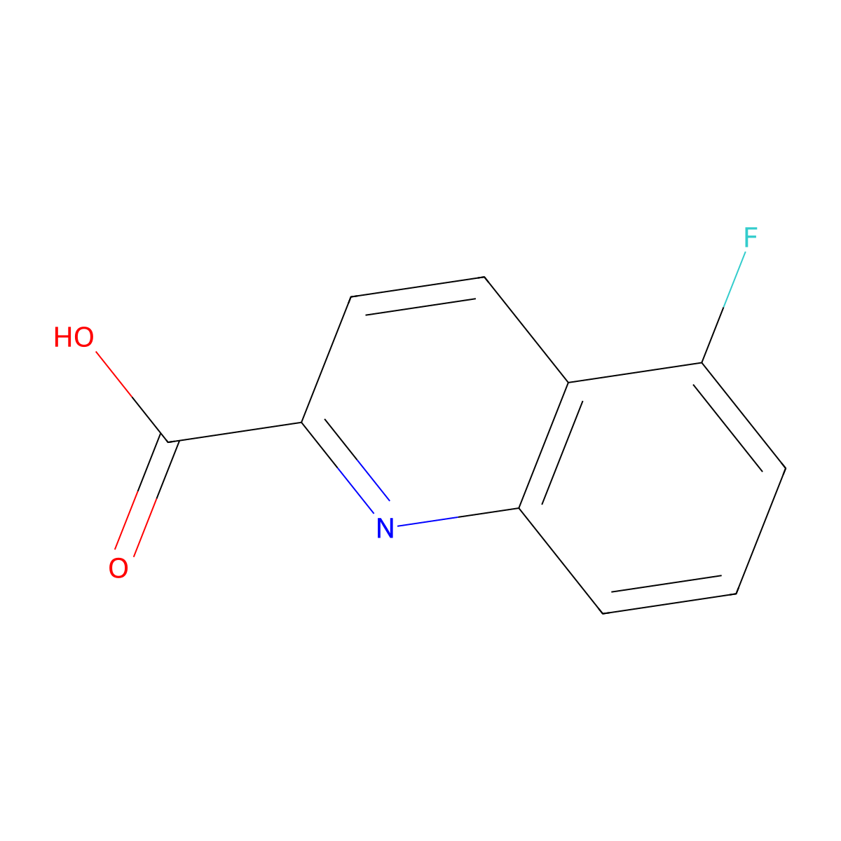 5-Fluoroquinoline-2-carboxylic acid molecular structure, CAS 511234-64-3