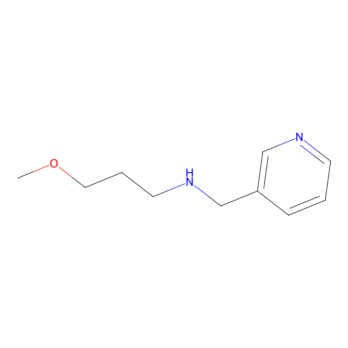 (3-Methoxy-propyl)-pyridin-3-ylmethyl-amine molecular structure, CAS 511237-63-1