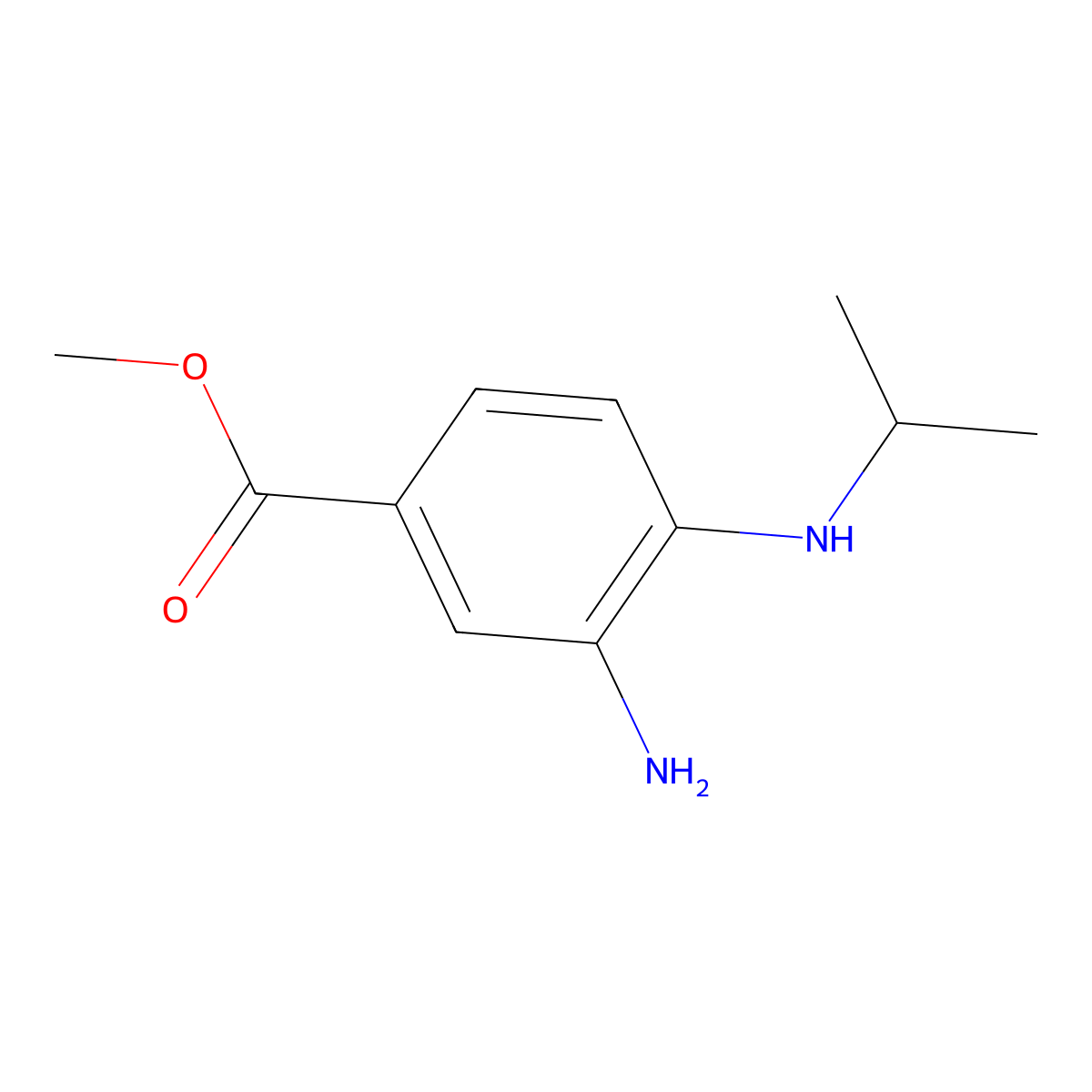 Methyl 3-Amino-4-(Isopropylamino)Benzoate molecular structure, CAS 511240-22-5