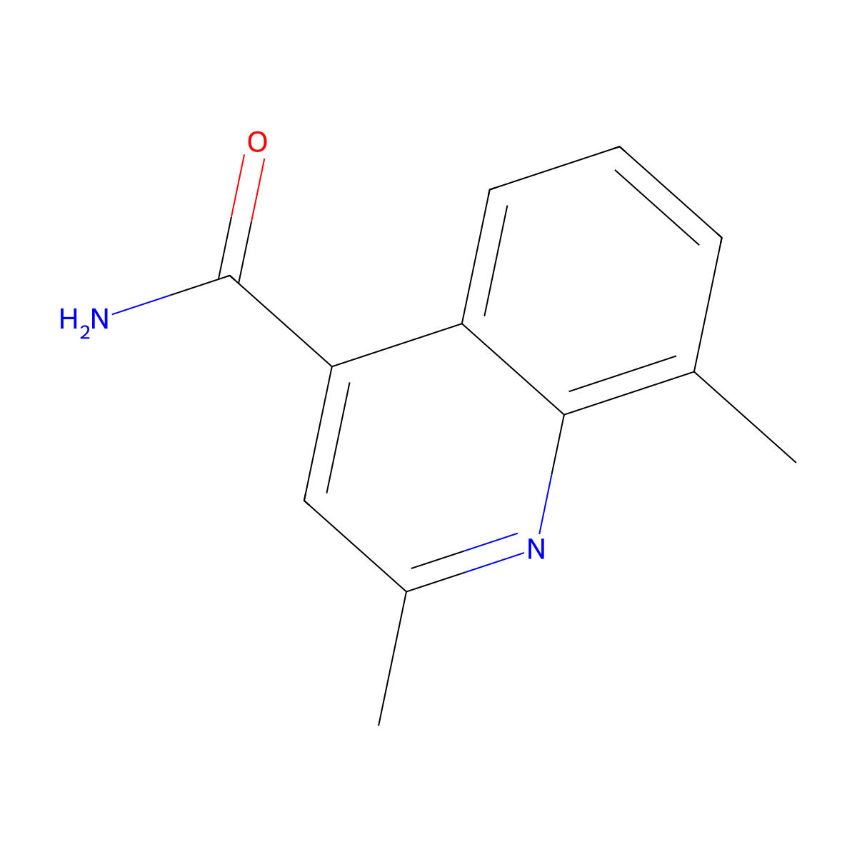 2,8-Dimethylquinoline-4-carboxamide molecular structure, CAS 511241-69-3