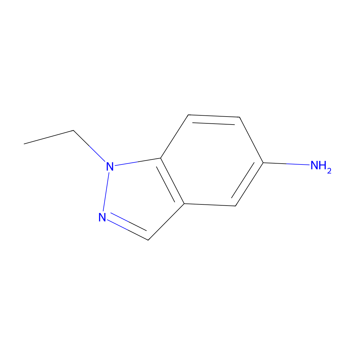 5-Amino-1-ethyl-1H-indazole molecular structure, CAS 511249-17-5