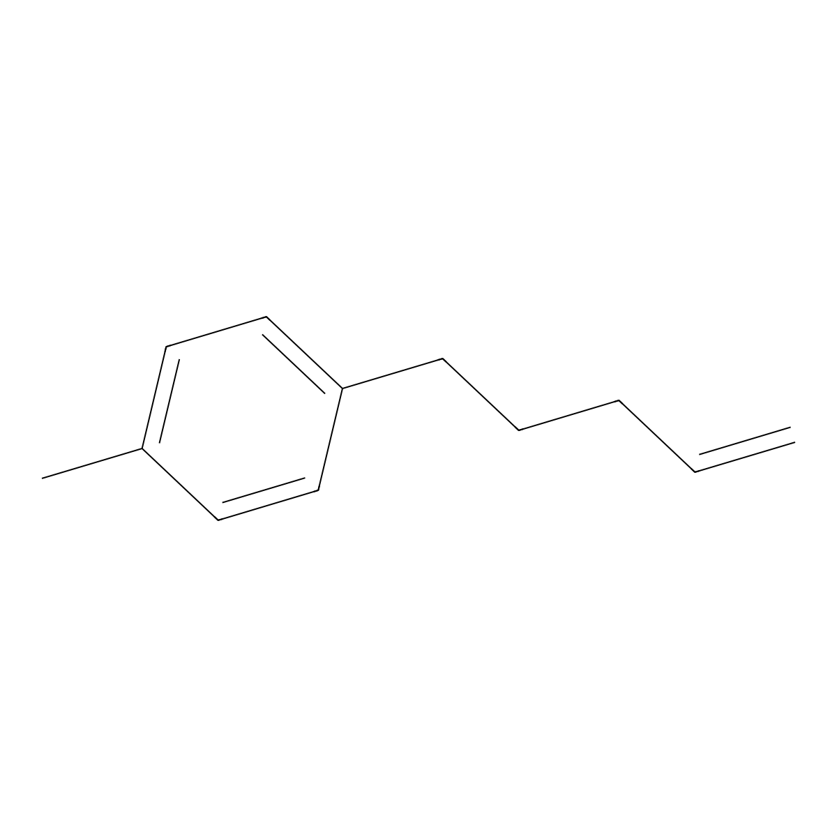 1-Methyl-4-(pent-4-en-1-yl)benzene molecular structure, CAS 51125-14-5