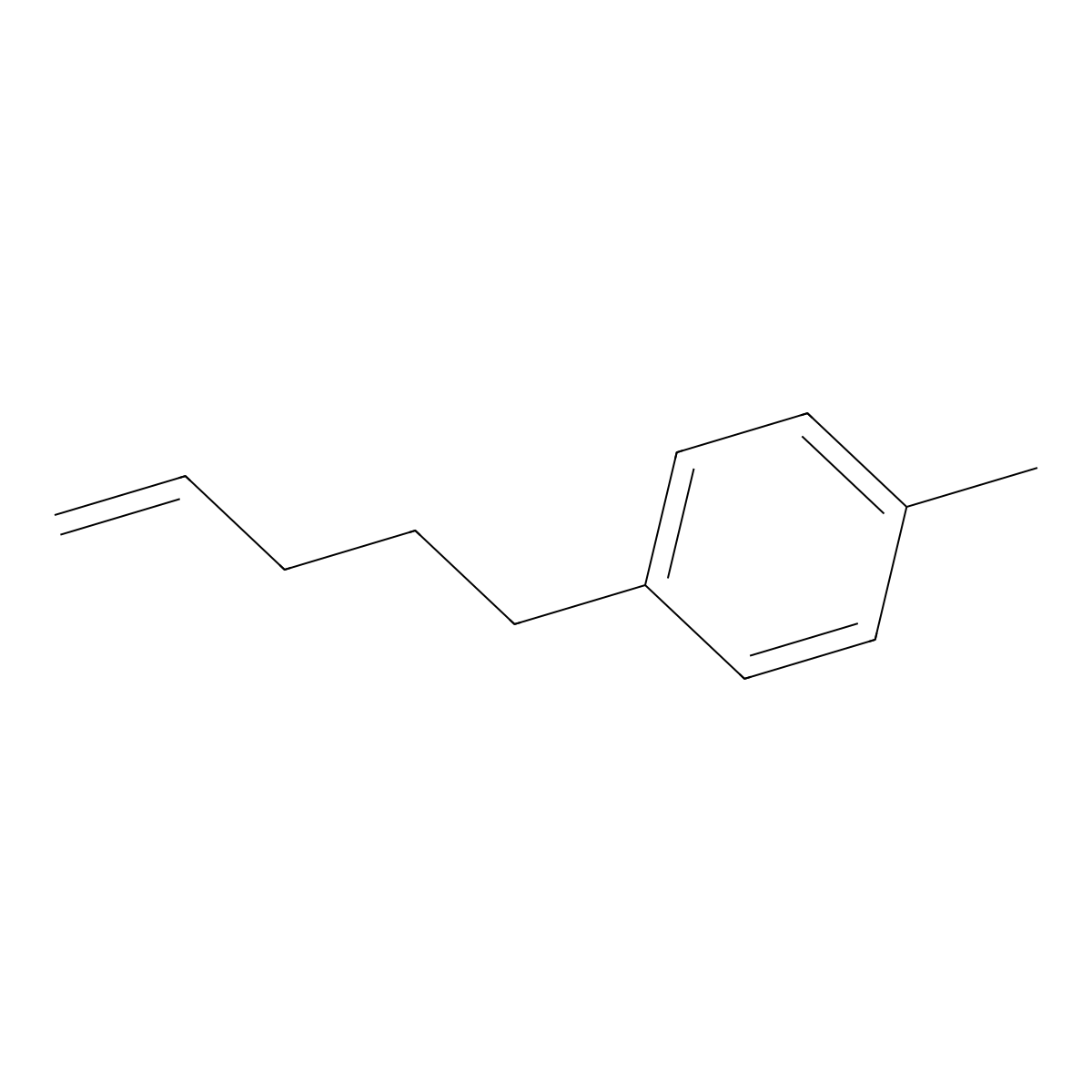 1-Methyl-4-(pent-4-en-1-yl)benzene molecular structure, CAS 51125-14-5