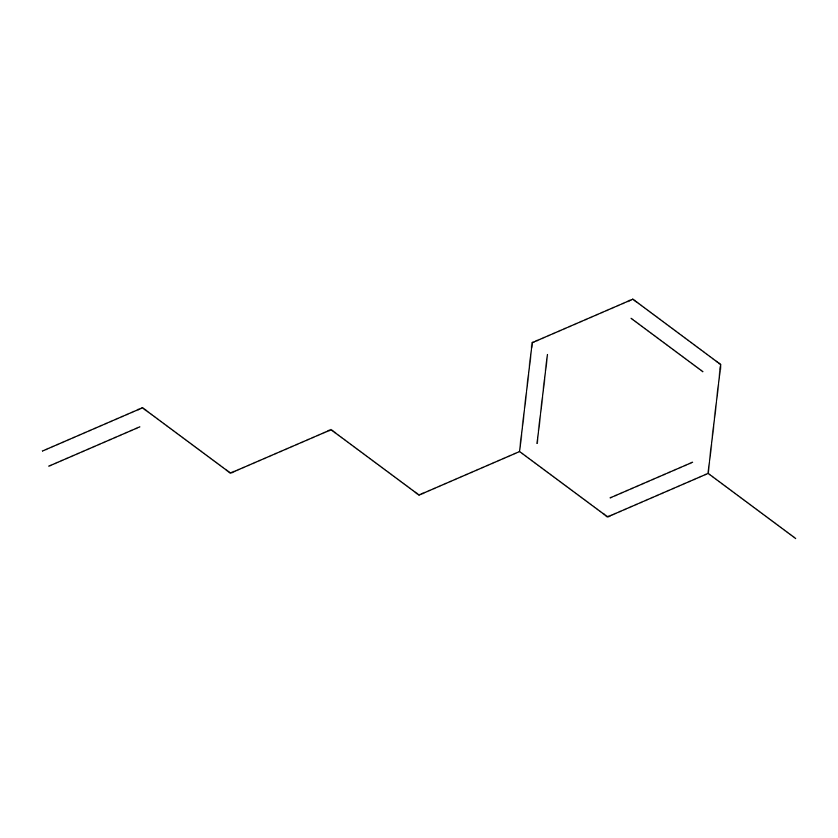 5-(3-Methylphenyl)-1-pentene molecular structure, CAS 51125-15-6