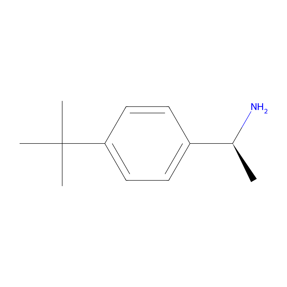 (S)-1-(4-tert-butylphenyl)ethanamine molecular structure, CAS 511256-37-4