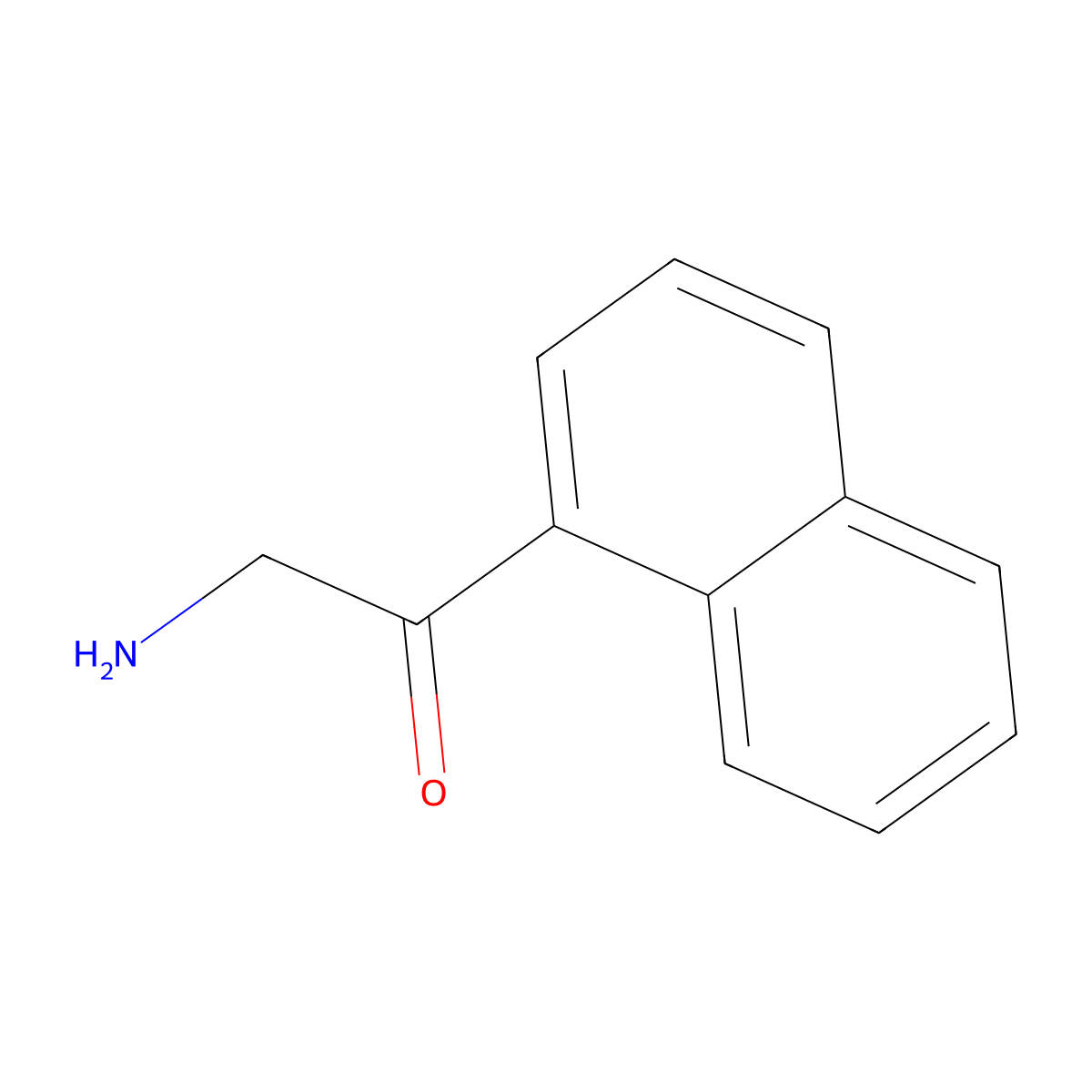 2-Amino-1-(naphthalen-1-yl)ethan-1-one molecular structure, CAS 51127-69-6