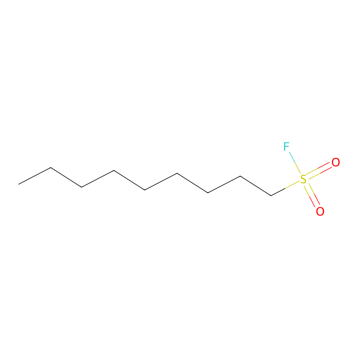 Nonane-1-sulfonyl fluoride molecular structure, CAS 511274-44-5