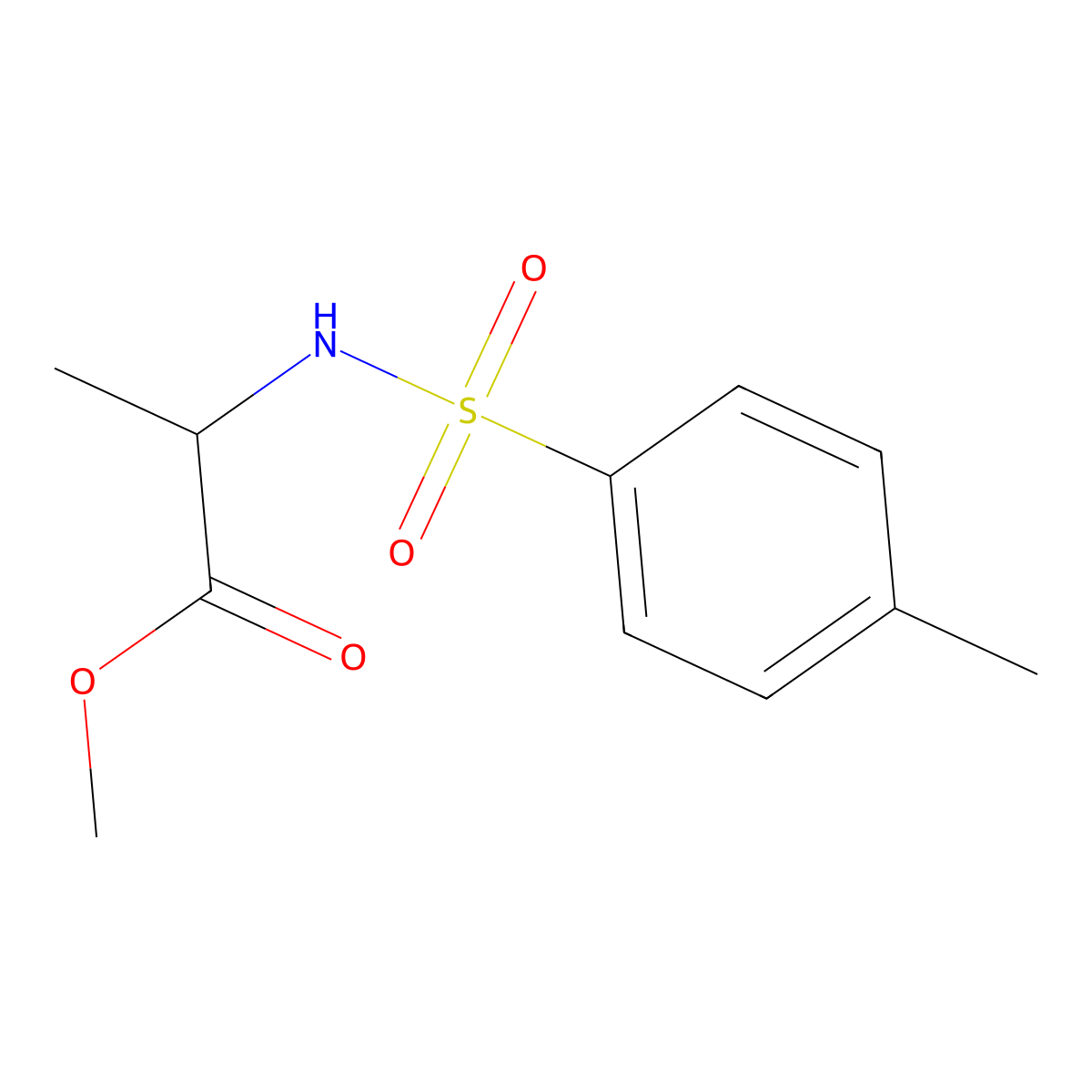 (R)-Methyl 2-(4-methylphenylsulfonamido)propanoate molecular structure, CAS 511286-68-3