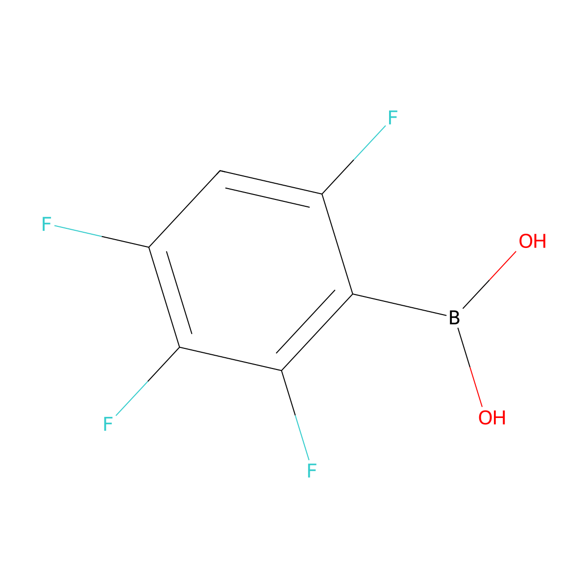2,3,4,6-Tetrafluorophenylboronic acid molecular structure, CAS 511295-00-4