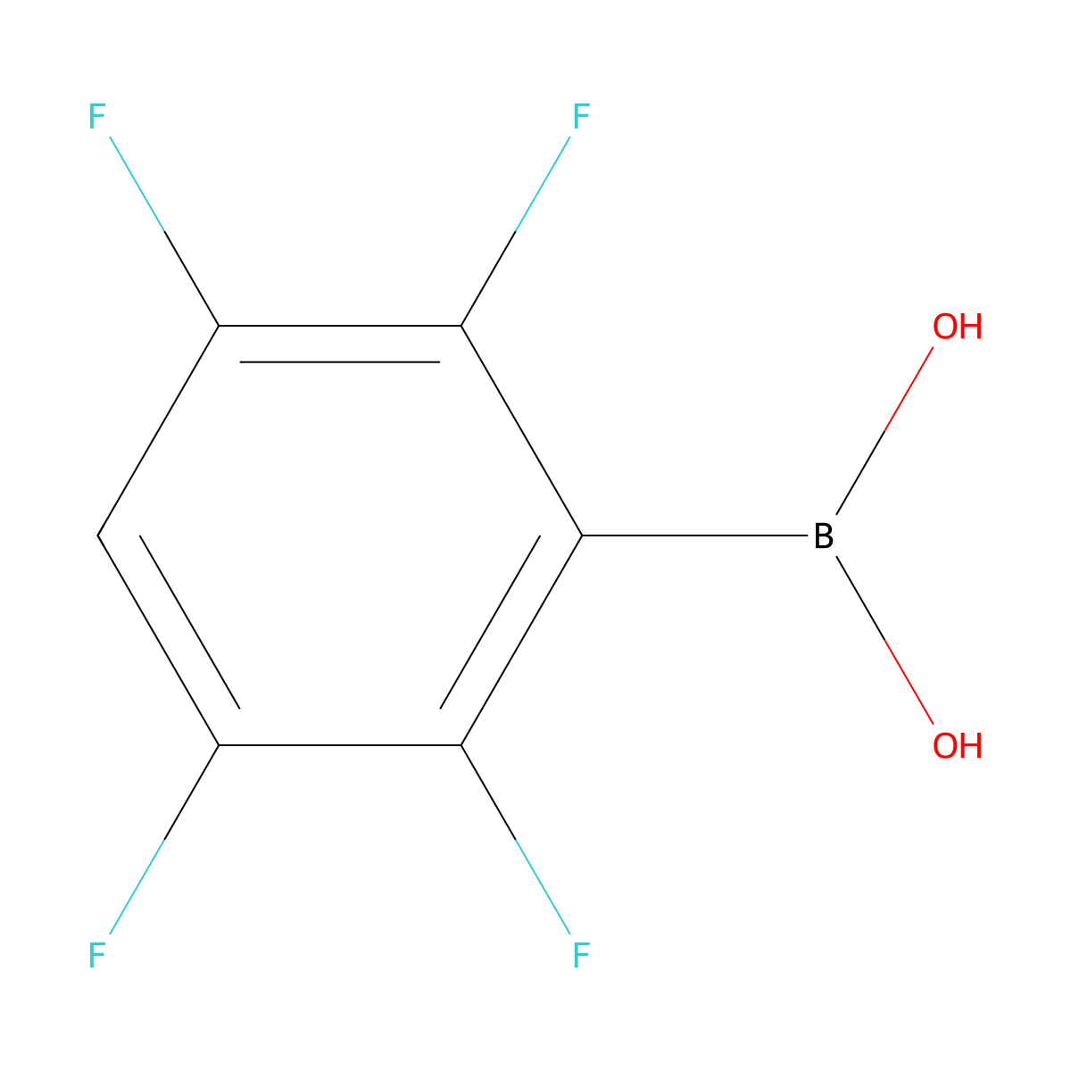 2,3,5,6-Tetrafluorobenzeneboronic acid molecular structure, CAS 511295-01-5