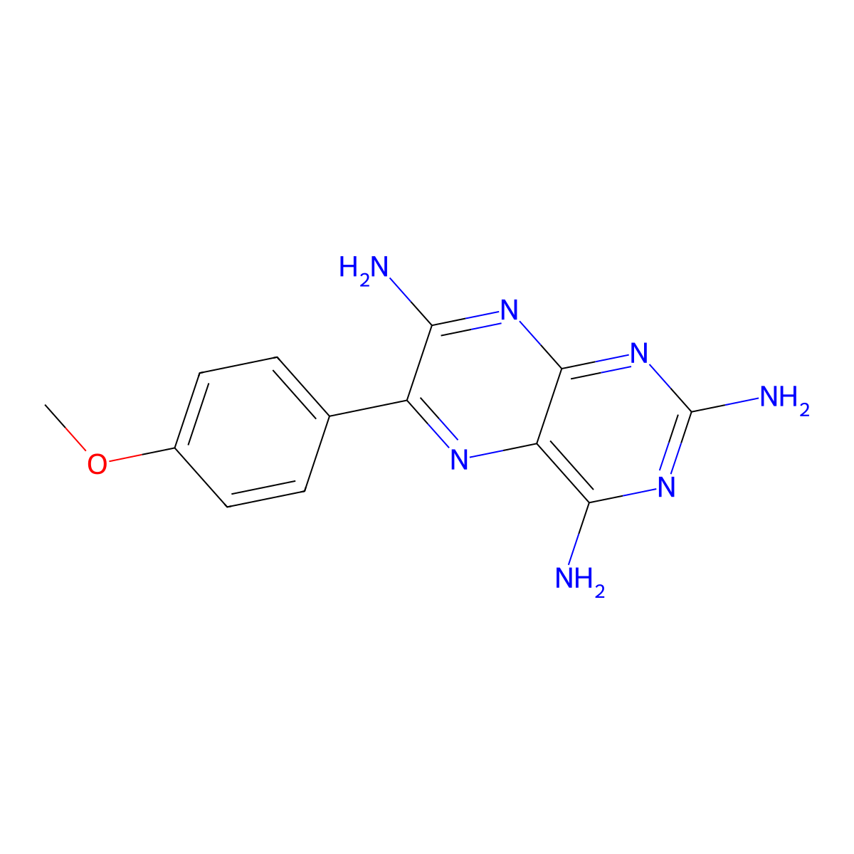 4-Methoxytriamterene molecular structure, CAS 5113-30-4