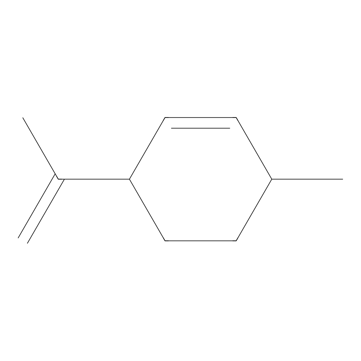 (3R-trans)-3-Methyl-6-(1-methylvinyl)cyclohexene molecular structure, CAS 5113-87-1