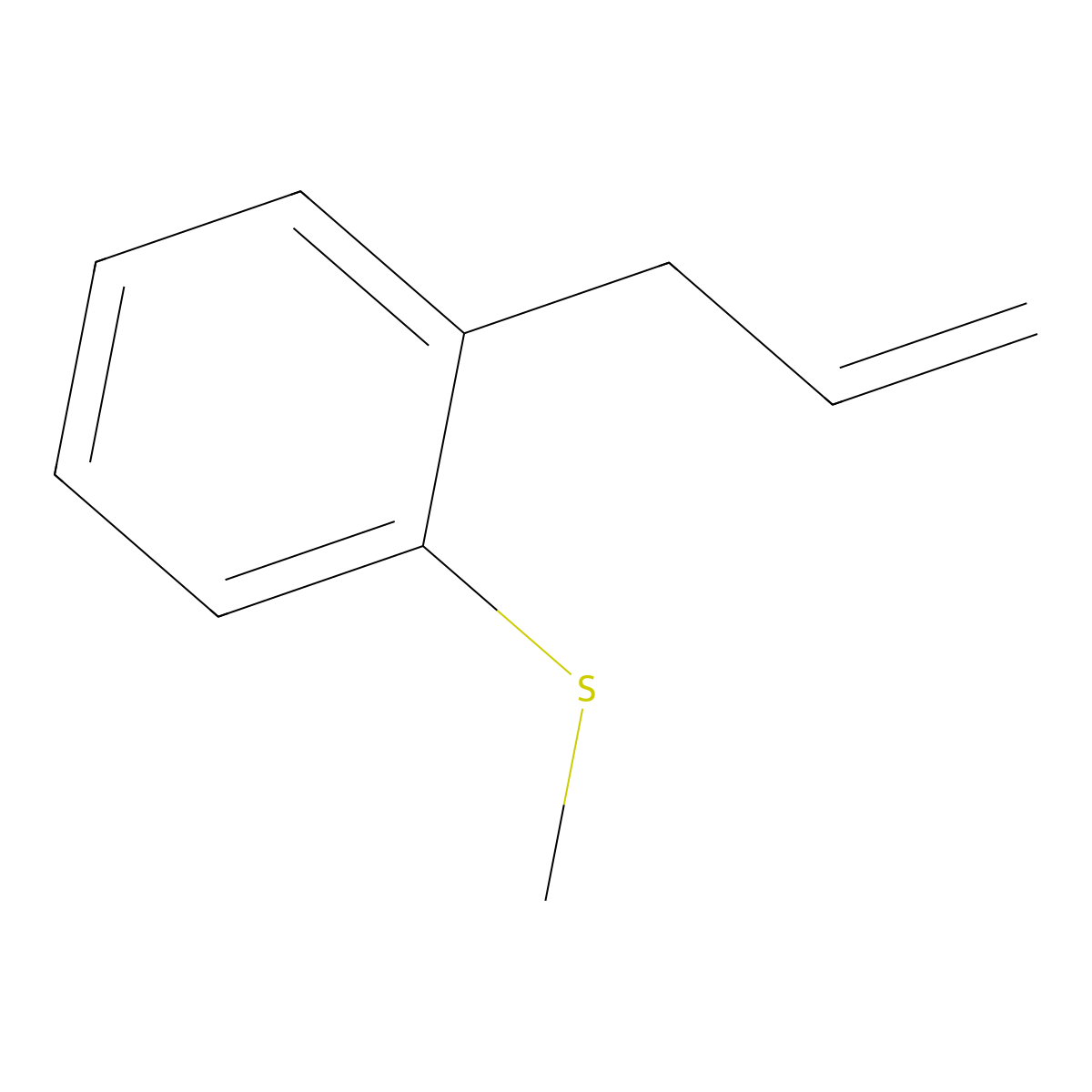 3-[(2-Methylthio)phenyl]-1-propene molecular structure, CAS 51130-00-8