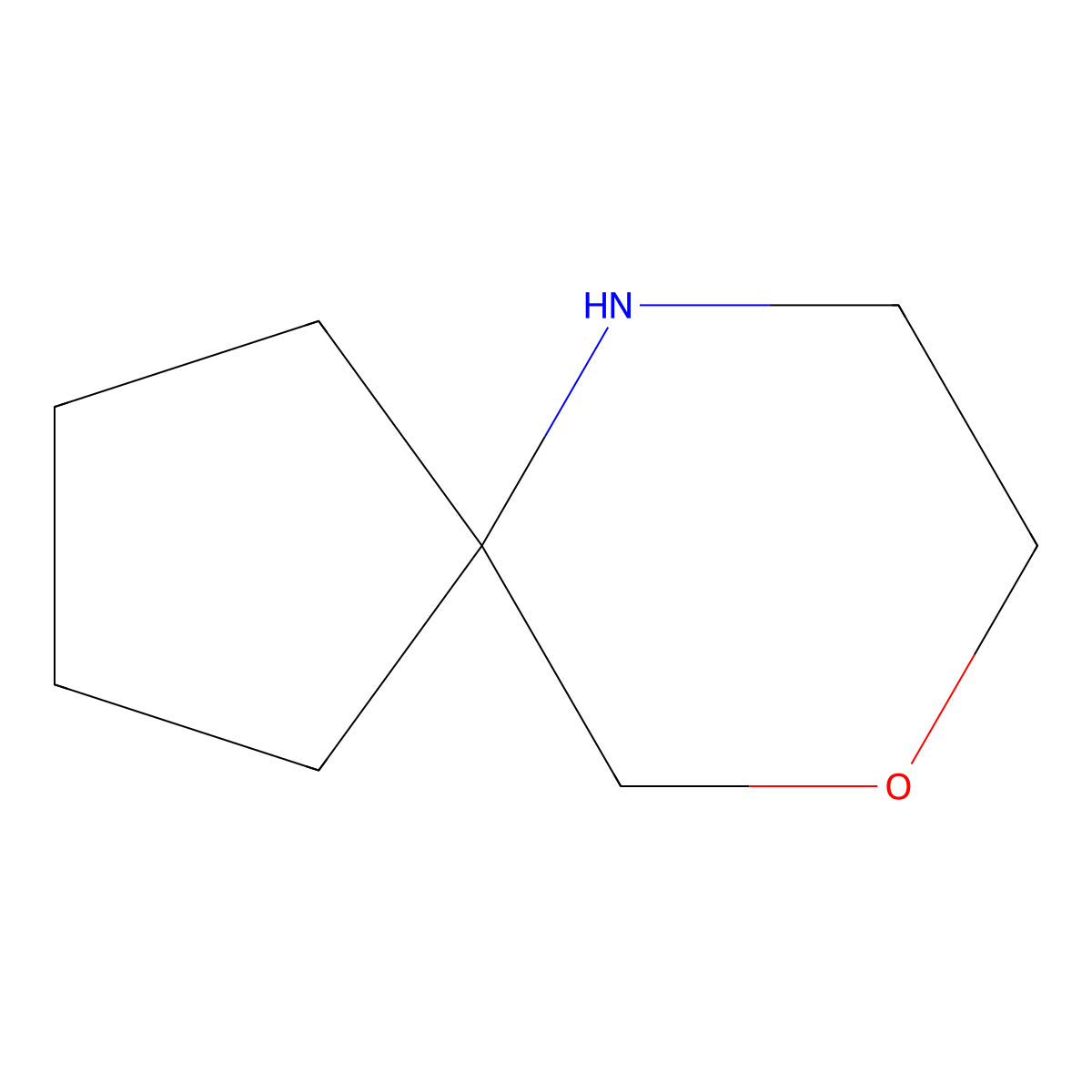 9-Oxa-6-azaspiro[4.5]decane molecular structure, CAS 51130-61-1