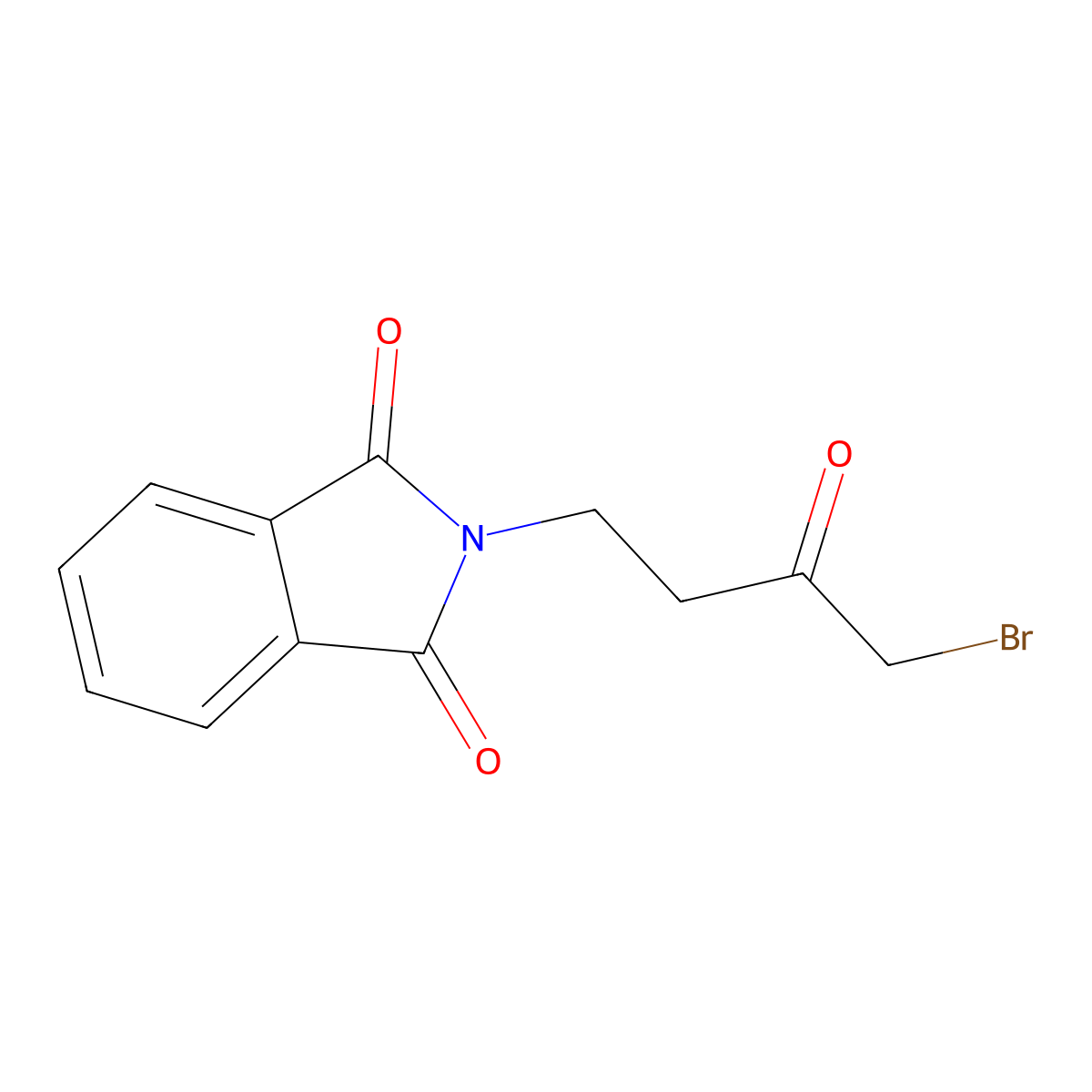 2-(4-Bromo-3-oxobutyl)-1H-isoindole-1,3(2H)-dione molecular structure, CAS 51132-00-4