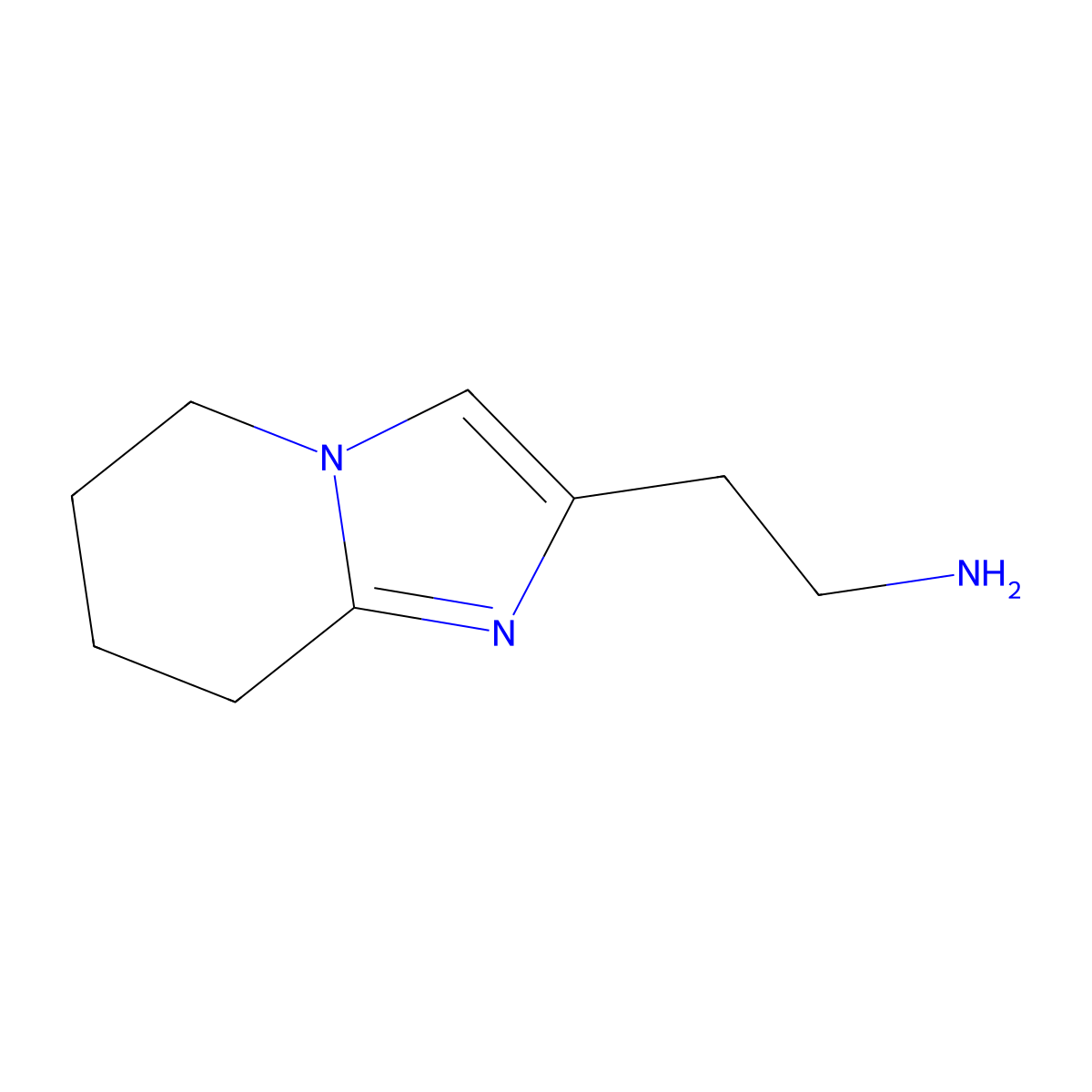 2-(5H,6H,7H,8H-imidazo(1,2-a)pyridin-2-yl)ethan-1-amine molecular structure, CAS 51132-04-8