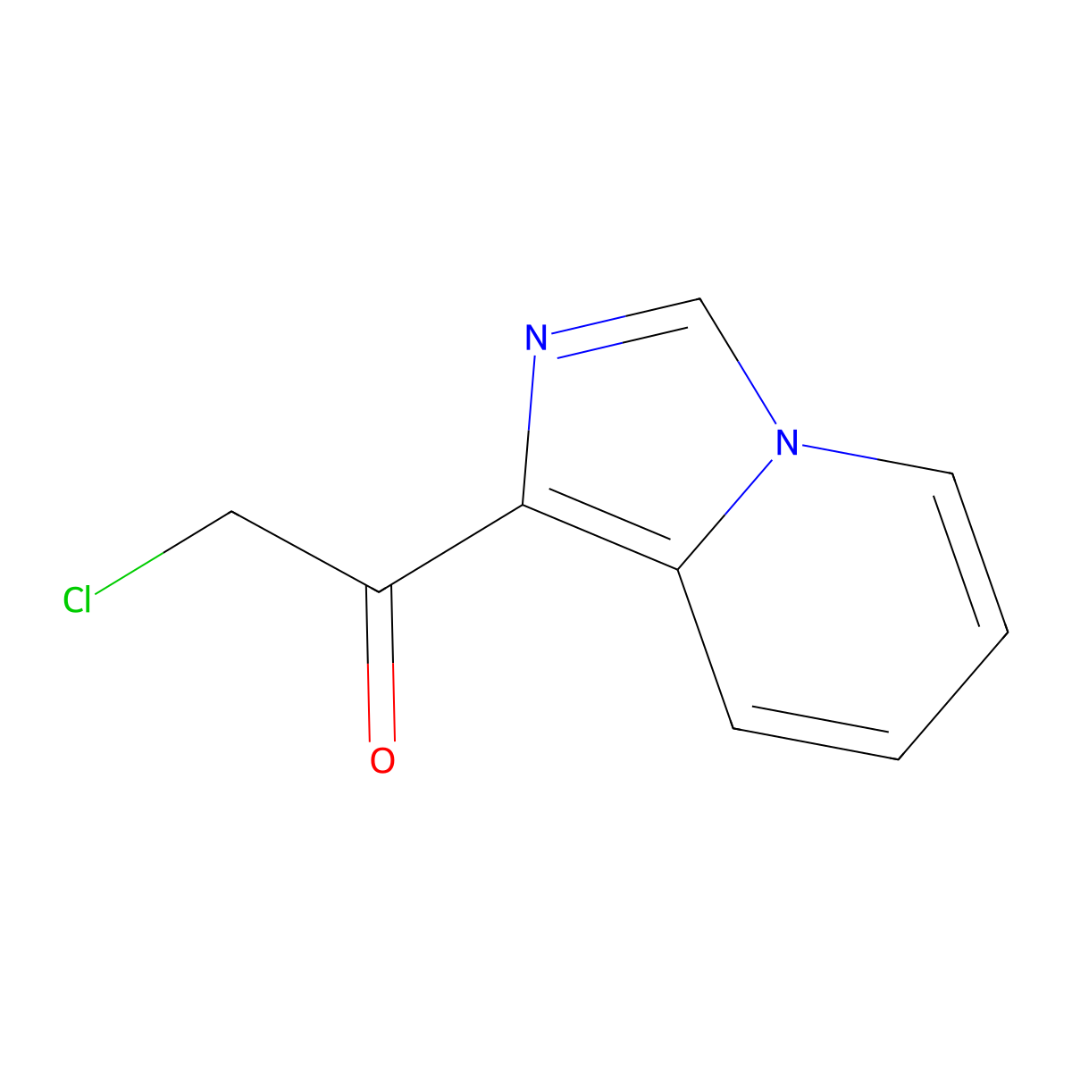 2-Chloro-1-(imidazo(1,5-a)pyridin-1-yl)ethan-1-one molecular structure, CAS 51132-06-0