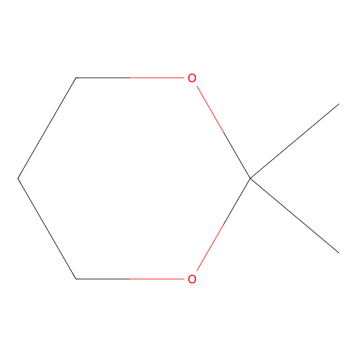 2,2-Dimethyl-1,3-dioxane molecular structure, CAS 51133-90-5