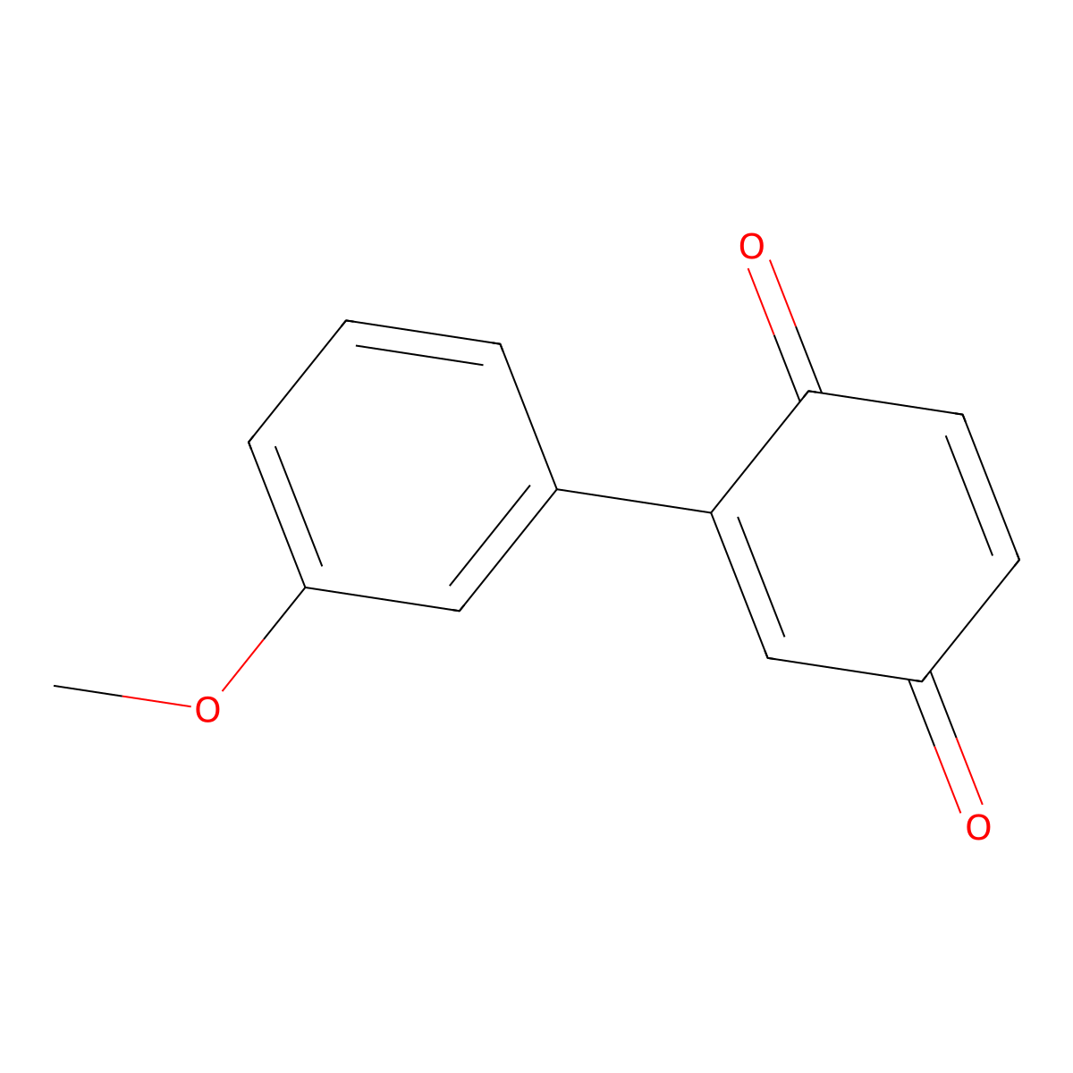 2-(3-Methoxyphenyl)cyclohexa-2,5-diene-1,4-dione molecular structure, CAS 51134-73-7