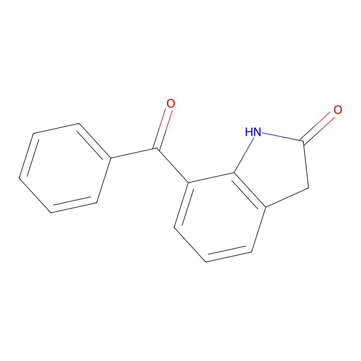 7-Benzoyl-2-oxindole molecular structure, CAS 51135-38-7