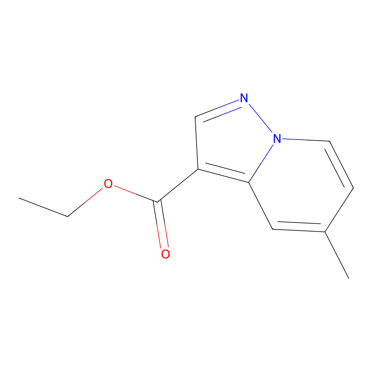 Ethyl 5-methylpyrazolo[1,5-A]pyridine-3-carboxylate molecular structure, CAS 51135-70-7