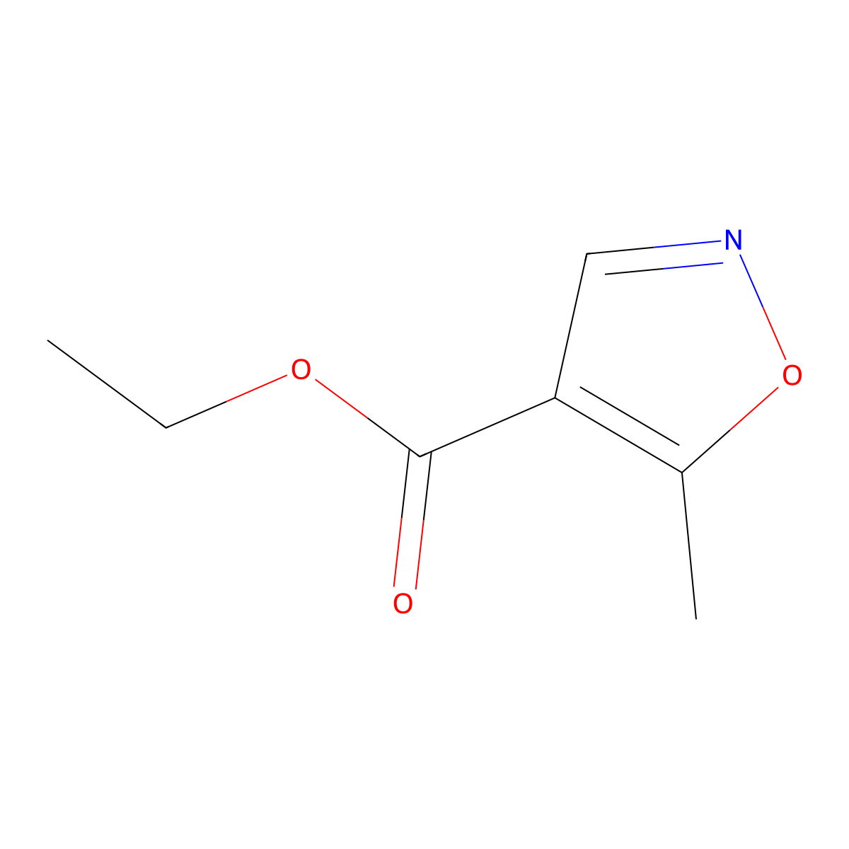 Ethyl 5-methylisoxazole-4-carboxylate molecular structure, CAS 51135-73-0